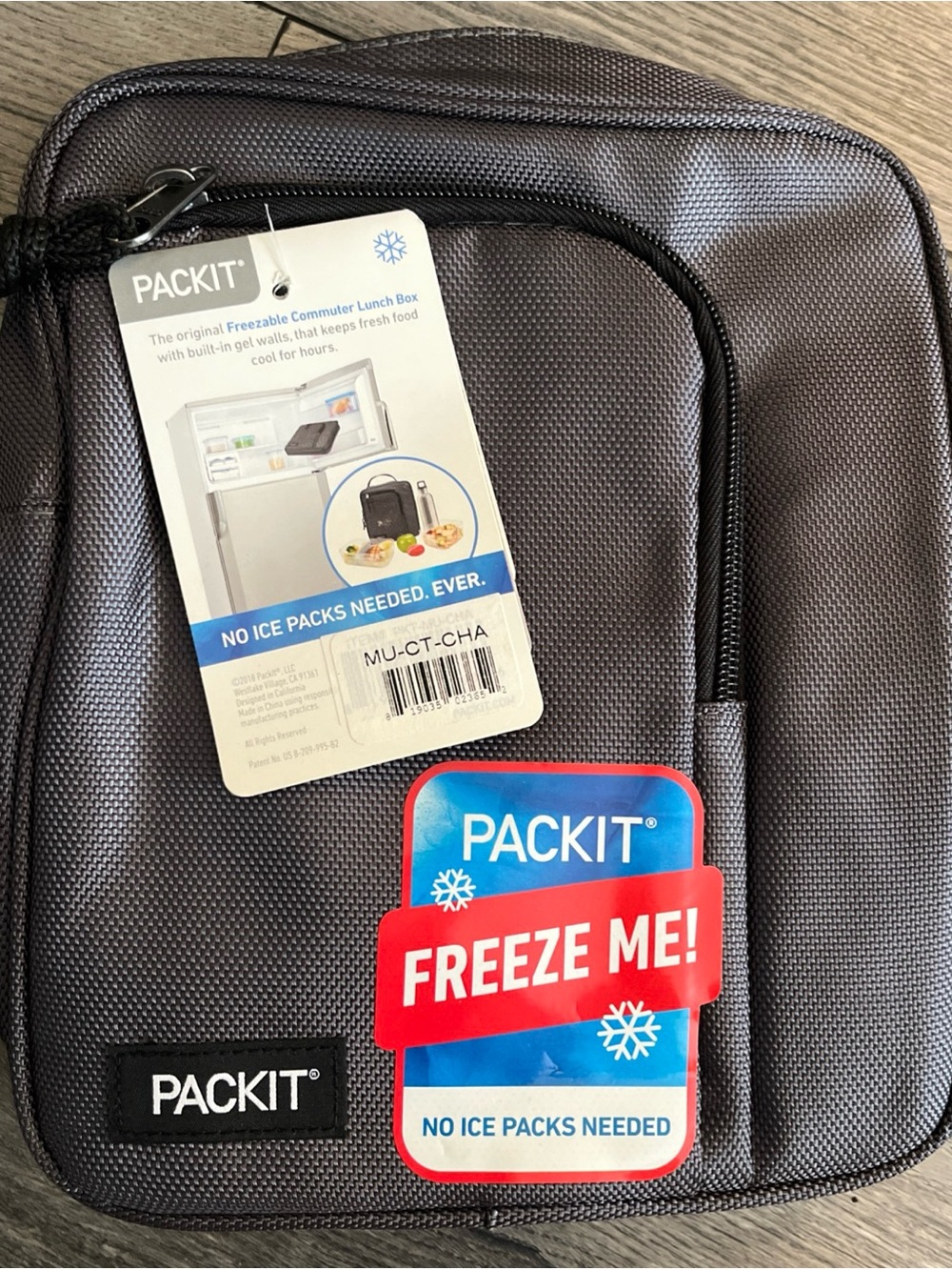PACKIT Gray Freezeable Commuter Lunch Box